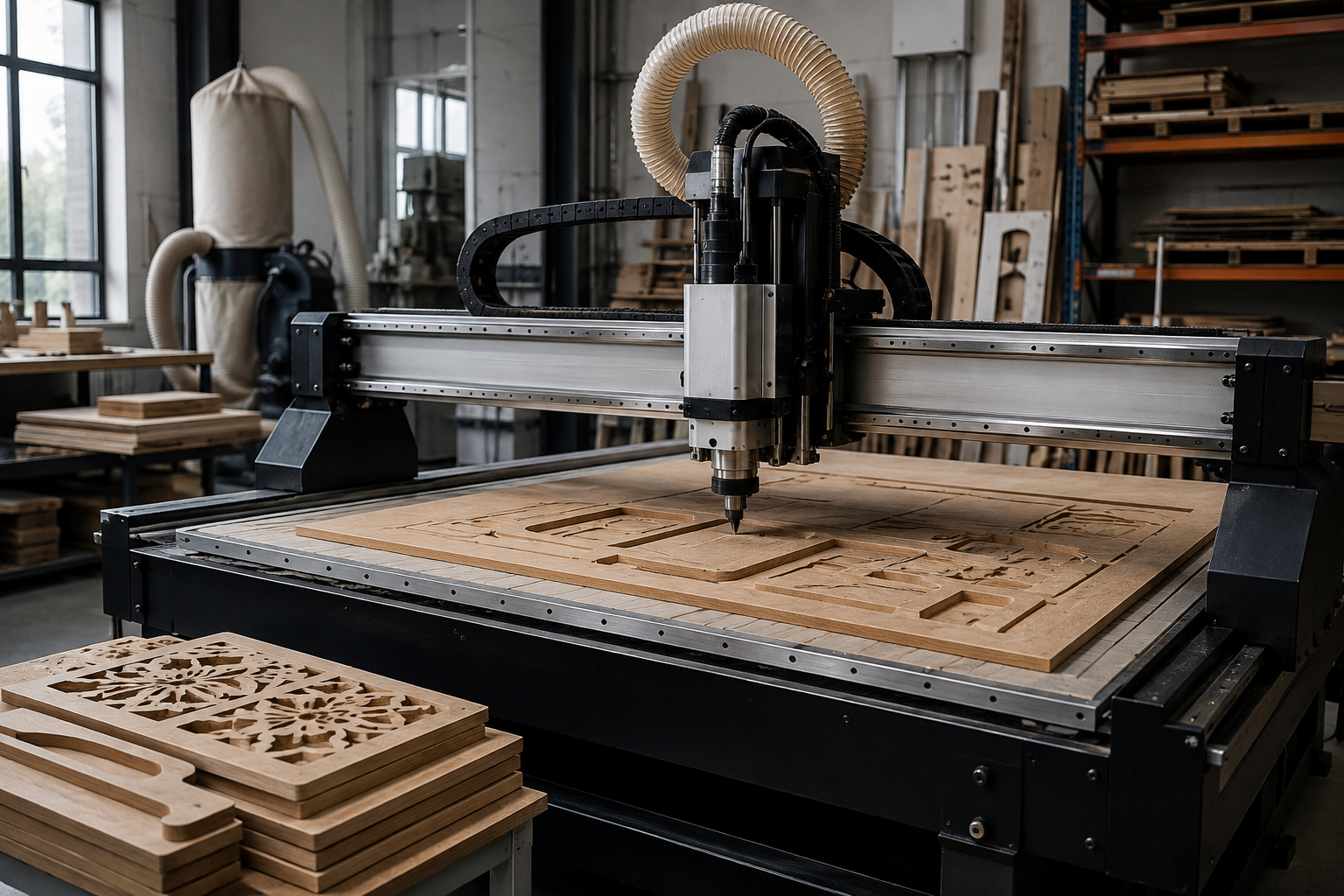 ماكينات الراوتر CNC في الورش السعودية: التطبيقات وأهم الميزات الفنية